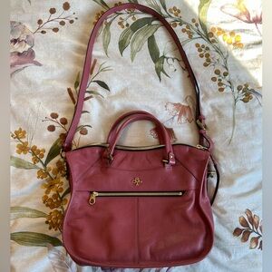orYANY Sarah Satchel Pebble Leather Purse - Colour Warm Rose